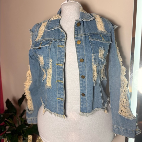 Jackets & Blazers - Distressed Denim Jacket